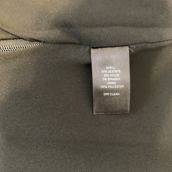 White House Black Market Black Acetate Straight Pencil Skirt Women's Size 00 - Picture 11 of 11